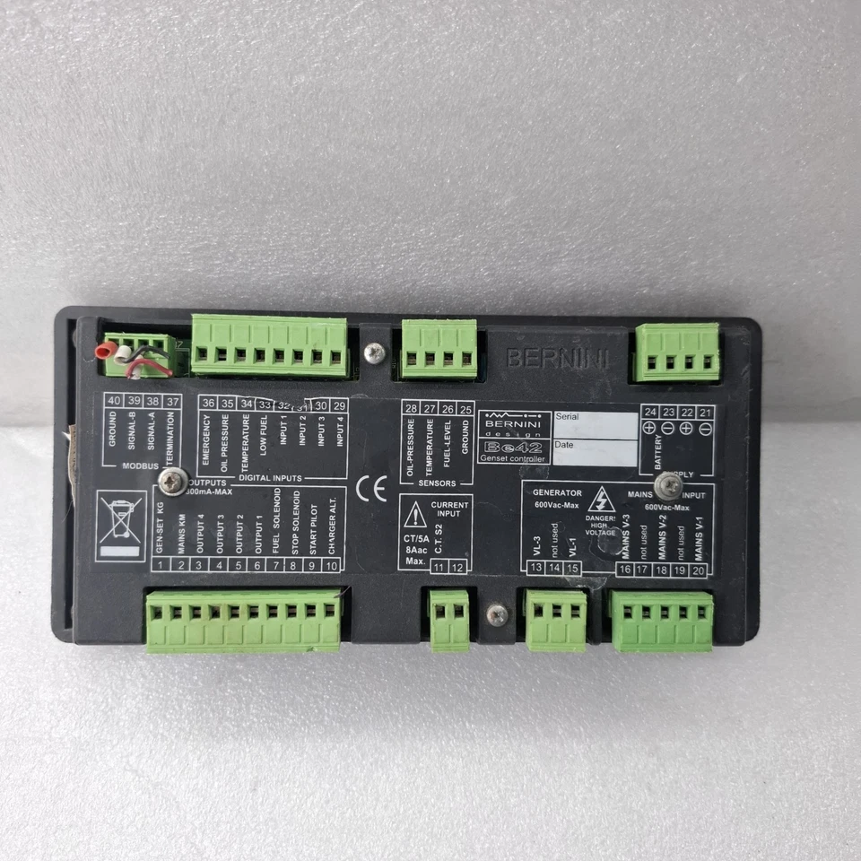 Used Bernini BE42 Genset Controller-Generator Control Panel Be42